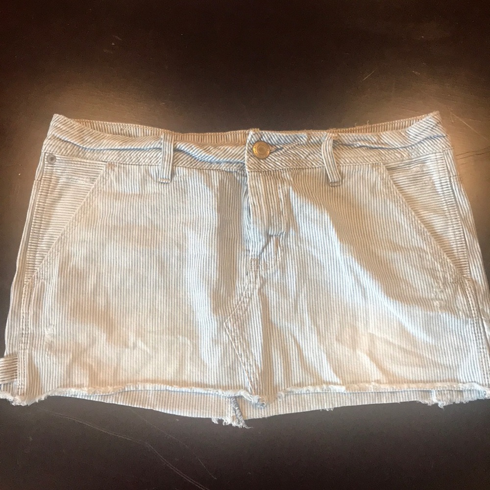Stripe denim mini.  BOGO SALE!!